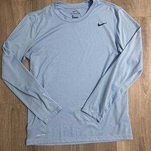 Nike Men's Sky Blue Long Sleeve Tee